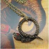 Wholesale - Vintage India Red Eye Snake Alloy Sweater Chain （TF156)