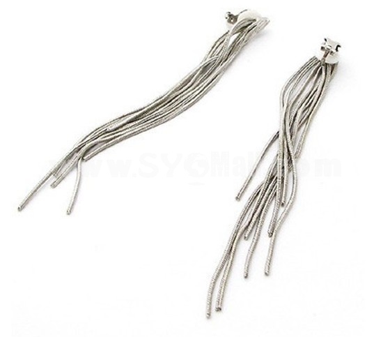 Stylish Tassels Long Pattern Earring (TSS0059)