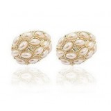 Wholesale - Stylish Square Pearl Earring