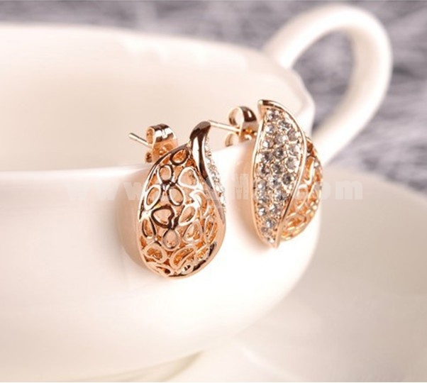 Korea Diamonds Exquisite Leafbud Earring