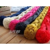 Wholesale - Women's Manual Knit Wool Scarf