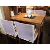 Wholesale - Senhot Fashion Purple Lattice Pattern Cotton Dining Chair Slipcovers set