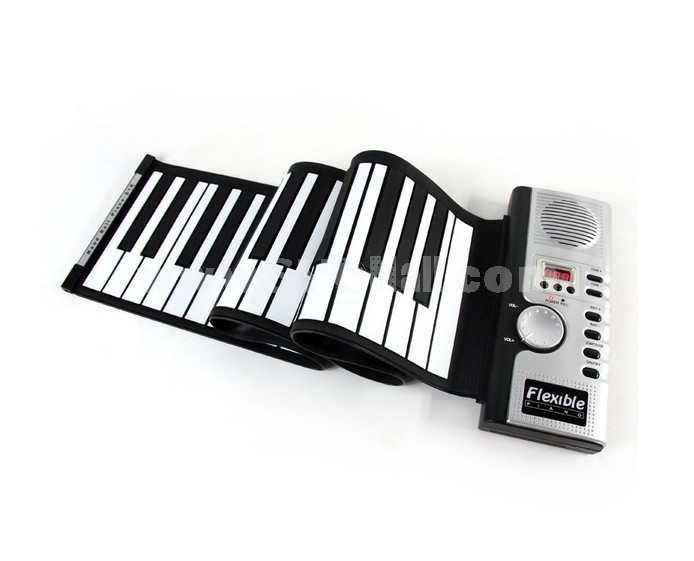 Hot selling Christmas gift 61 keys Flexible Roll Up soft Electronic Keyboard Piano