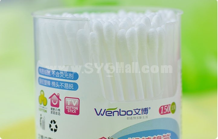 WENBO Two Handed Extra Fine Model Cotton Swab 150PCs