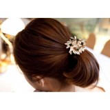 Wholesale - women's Pearl Flower Hair Tie