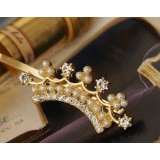 Wholesale - TB09 women's Elegant Crown Hairpin With Pearl