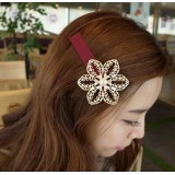 Wholesale - T0111 Korean-style Alloy Hollow Flower Hair clip