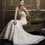 Wholesale - MTF Classic Korea Elegant Lace Sweep Train Trumpet/Mermaid Wedding Dress H683