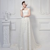 Wholesale - MTF Spaghetti Strap Lace Train Wedding Dress 8605 
