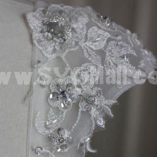 MTF Luxurious Palace Strapless off-shoulder Ball Gown Princess Wedding Dress S9099