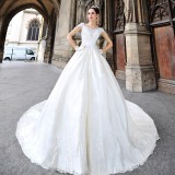 Wholesale - MTF Sabria/Bateau A-line Wedding Dress S1292