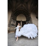 Wholesale - MTF One Shoulder Glamorous Strapless Mermaid Ruche Wedding Dress S1231