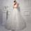 MTF New Arrival Korea Shiny Lace Strapless Empire Wedding Dress S1250