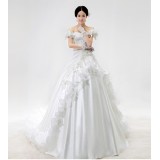 Wholesale - MTF Elegant Sabrina A-line Sweep Train Ball Gown Wedding Dress S995