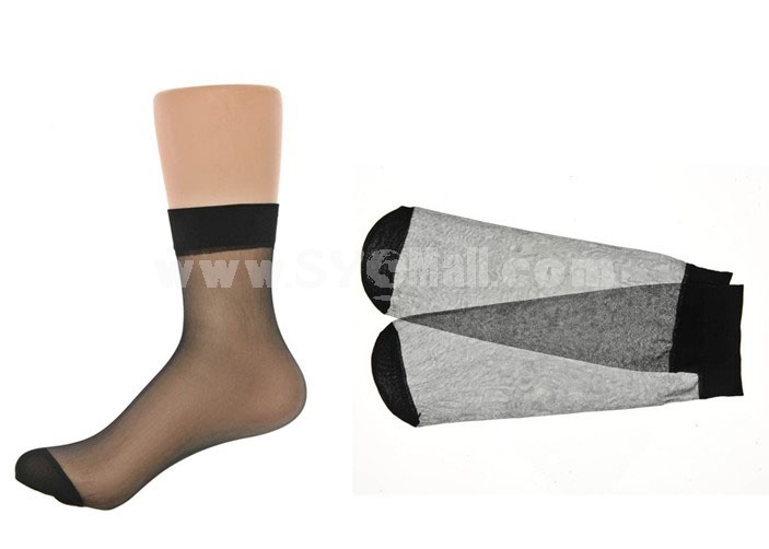 BONAS Thin Solid Color Sexy Socks 5PCs