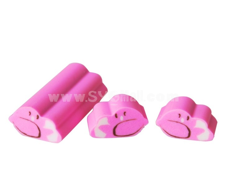 M＆GTM Exquisite Fashion fancy rubber eraser(3 pieces a package)