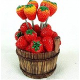 Wholesale - Creative Kitchen Goods Strawberry Resin & Stainless Steel Fruit Fork