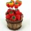 Creative Kitchen Goods Strawberry Resin & Stainless Steel Fruit Fork

