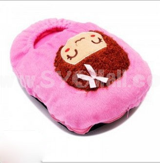 Lovely Healthy Cartoon EmbroideryUSB Interface Foot Warmer