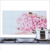 Wholesale - Kitchen PVC Durable Rose Style Oilproof Sticker