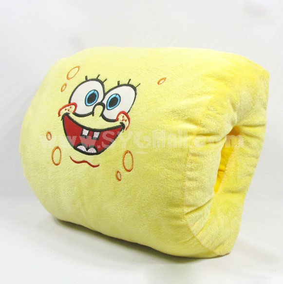Lovely Cartoon SpongeBob SquarePants Shape Hand Warm Stuffed Pillow