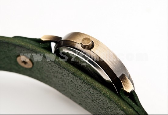 Stylish Roamer Retro Bronze Watch with Round Watch Dail