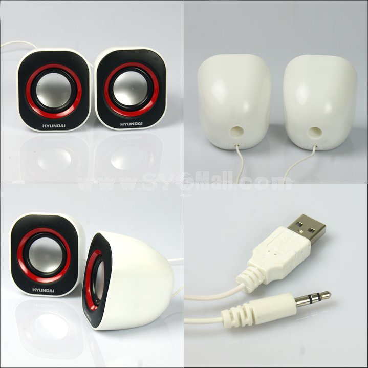 HYUNDAI USB Mini PC/laptop Speaker (HY-2T)