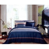 Wholesale - MENDALE 4PCs Comfortable Stripe&Gird Simple Pattern Warm Keeping Cotton Beddings