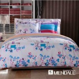 Wholesale - MENDALE 4PCs Comfortable Flora Pattern Warm Keeping Cotton Beddings