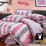 Wholesale - PLAYBOY 4 piece fresh summer Korean style bedding set