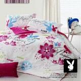 Wholesale - PLAYBOY 4 piece colorful rose bedding set