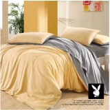 Wholesale - PLAYBOY 4 piece plain color bedding set