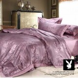 wholesale - PLAYBOY 4 piece soft silk bedding set