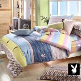 Wholesale - PLAYBOY 4 piece stripes bedding set