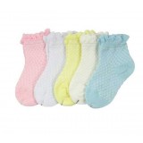 Wholesale - Baby Comfortable Solid Color Summer Lace Cotton Socks