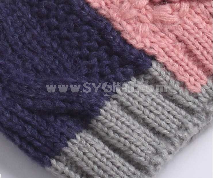 Korean style lace bowknot warm hat
