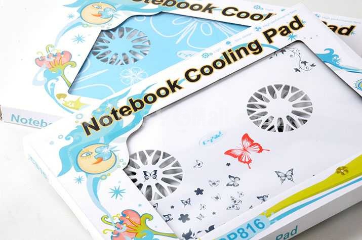 Bi-Fan Notebook Cooling Pad (cp-816) 