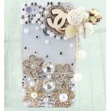 Wholesale - Hot Sale Lovely Pattern Rhinestone Handmade Protective Case for iphone4/4s