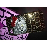 Wholesale - Hello Kitty Pattern Rhinestone Handmade Protective Case for iphone4/4s