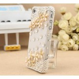 Wholesale - Handmade Floral Rhinestone Case for iPhone 4/4s