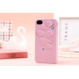 Wholesale - 3D Hollowed-Out Heart Butterfly Pattern Frosted Case for iPhone 4/4s