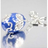 Wholesale - Stylish Egg Pattern Diamonds Keychain