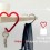 Korea Simple Heart Alloy Keychain