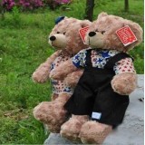 Wholesale - Cartoon Lover Teddy Bear PP Cotton Stuffed Plush Toys Stuffed Animals 2PCS 50CM Tall