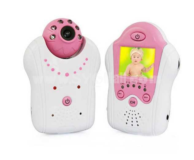 1.8 Inch 2.4GHz Pink Digital Wireless Babymonitor