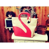 Wholesale - Cute Swan Shaped Contrast Color Design Hand Bag