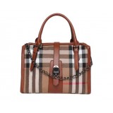 Wholesale - Vintage London Style Grid Stripe Single-Shoulder Bag