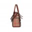 Vintage London Style Grid Stripe Single-Shoulder Bag