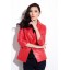 Women's Sheepskin Tailored Collar Slim Shirt D2126