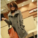 Wholesale - Double-Breasted Medium Length Wool Coat(W305) 